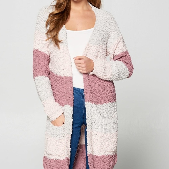 Tops - pink and white tunic